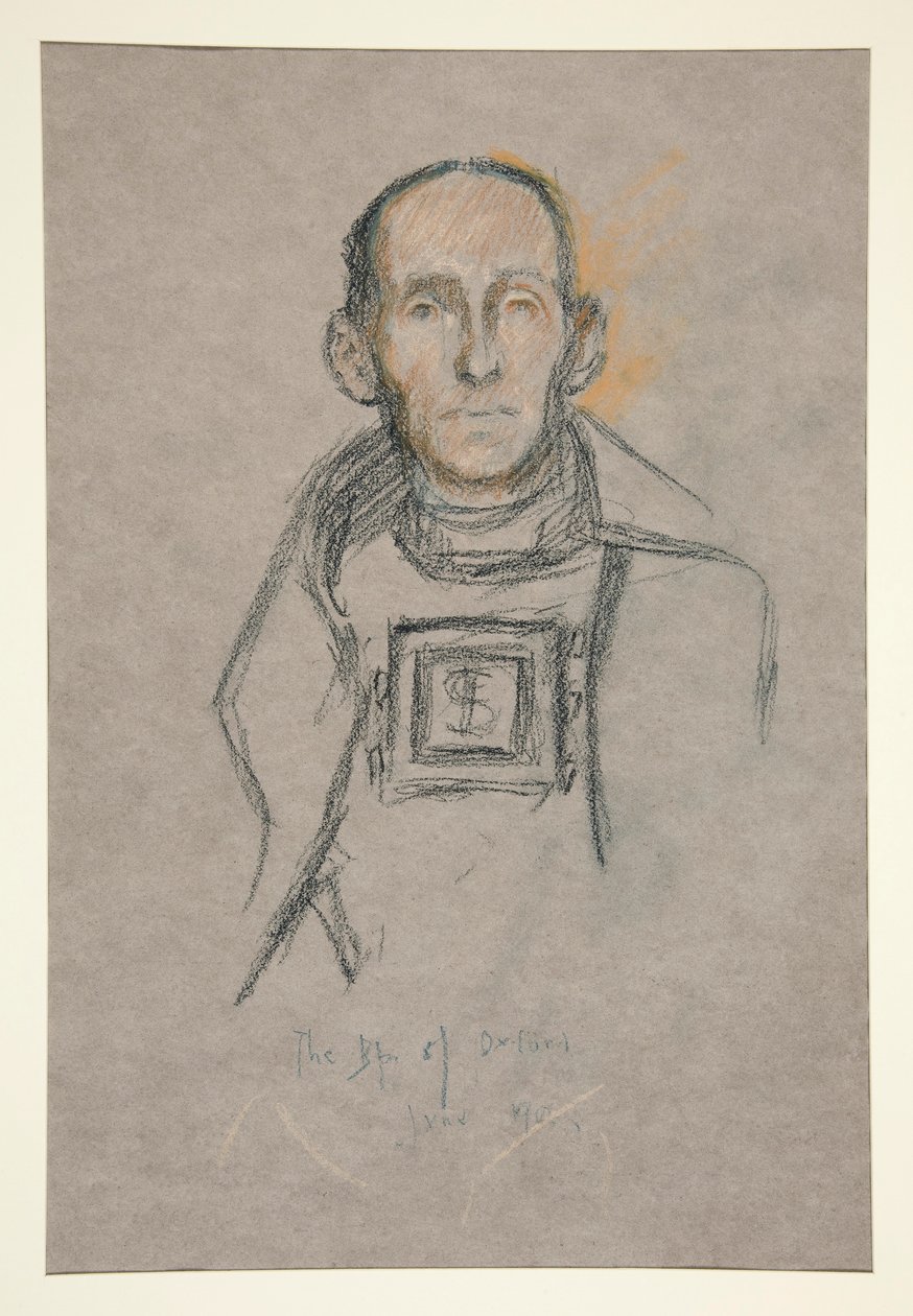 Hlava a ramena, portrét korunovace Edwarda VII od Edwin Austin Abbey