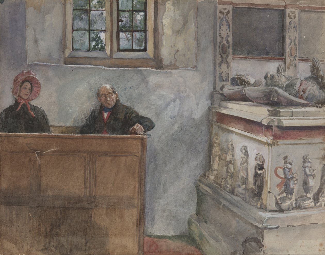 V kostele od Edwin Austin Abbey