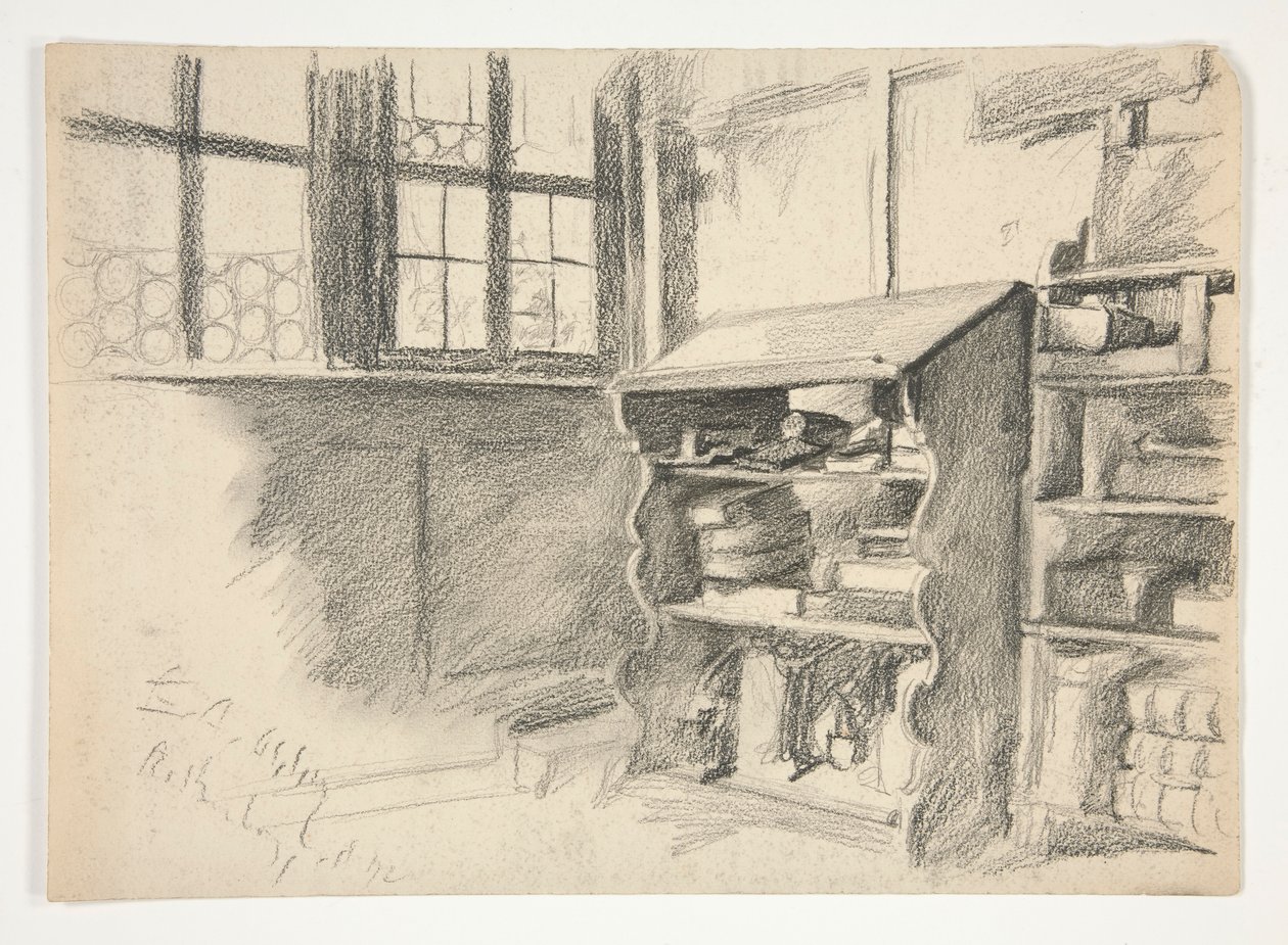 Vnitřní studie: Rothenburg od Edwin Austin Abbey