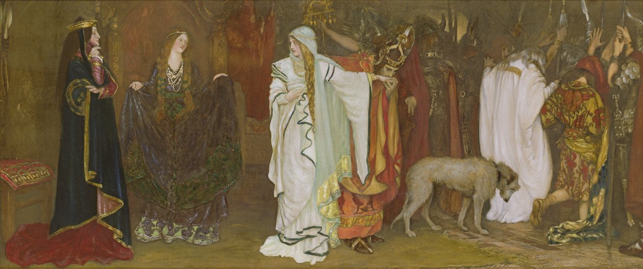 Král Lear, dějství I, scéna I, Cordeliino rozloučení, 1898 od Edwin Austin Abbey