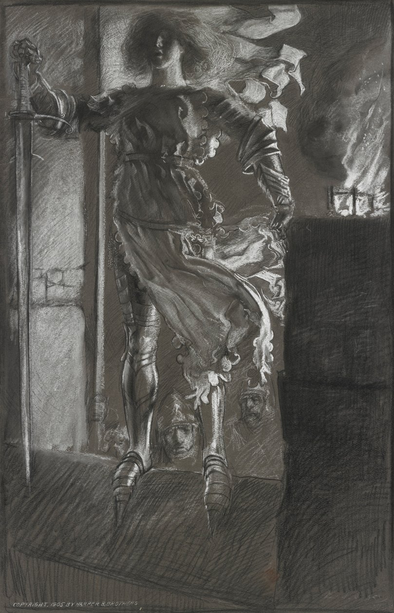 La Pucelle, od krále Jindřicha VI., část I, dějství 3, scéna 2 od Edwin Austin Abbey