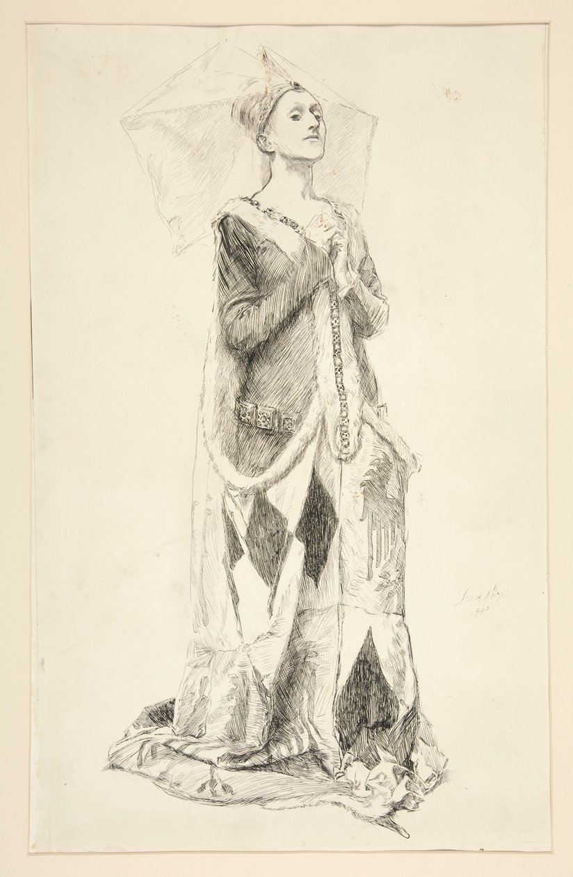 Lady Anne Nevill, od krále Richarda III od Edwin Austin Abbey