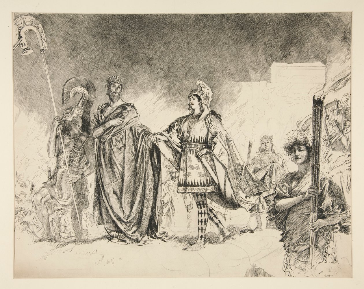 Marriage Morning of Theseus and Hippolyta (study for .1036) - Enter Theseus, from A Midsummer Night   1336814   cs       czech Successfully Translated  Original: Trop étroit pour deux Translat: Trop étroit pour deux 1245765 cs czech Successfully Translated od Edwin Austin Abbey