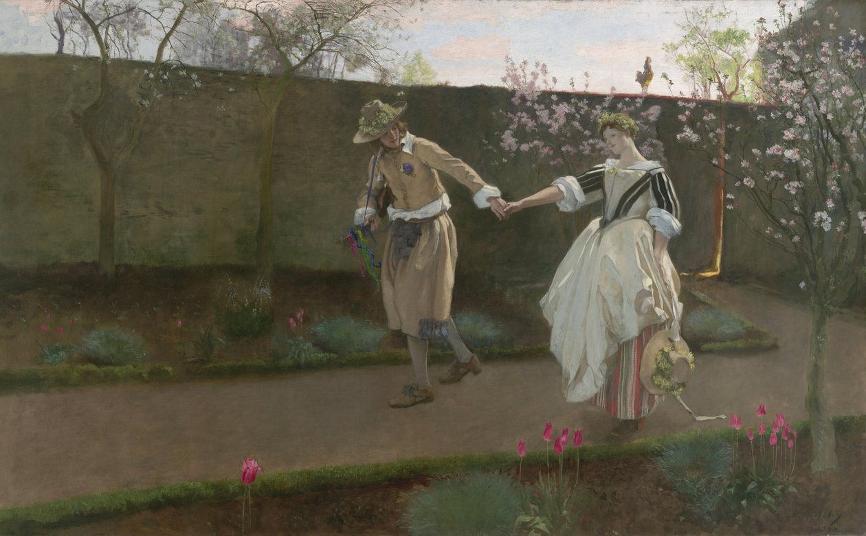 První májové ráno, 1890-94 od Edwin Austin Abbey