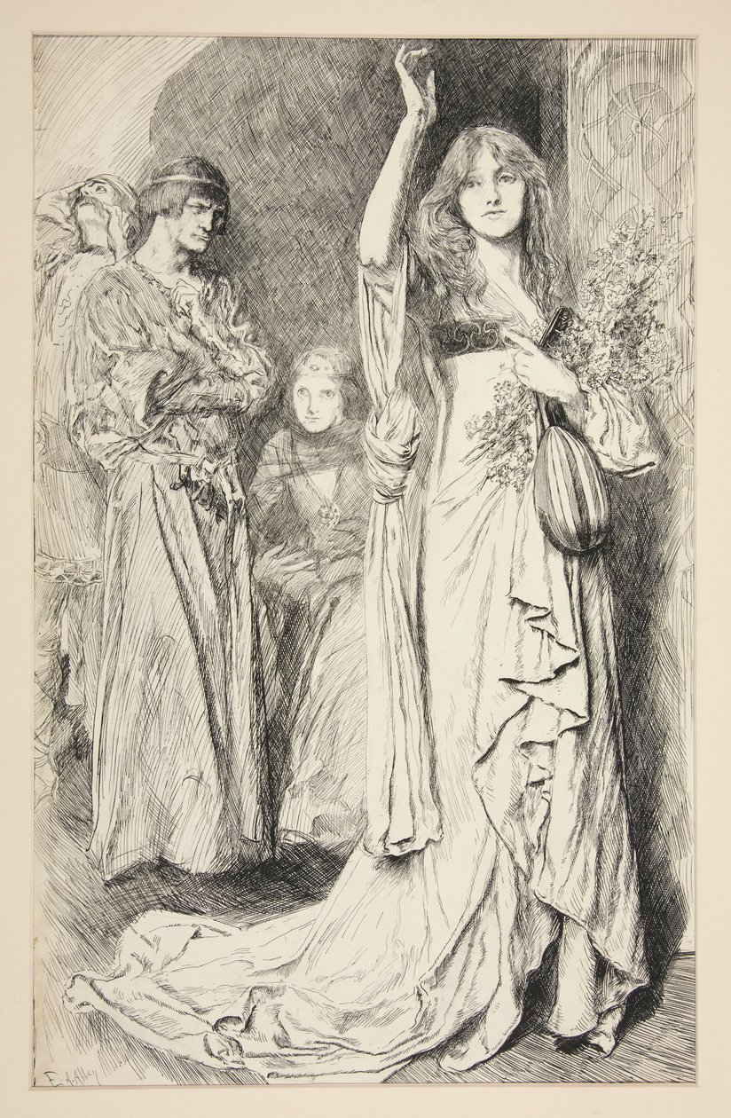 Ofélie: od Edwin Austin Abbey