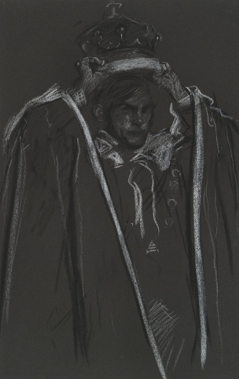 Peer umístění korunovační palcát pro od Edwin Austin Abbey