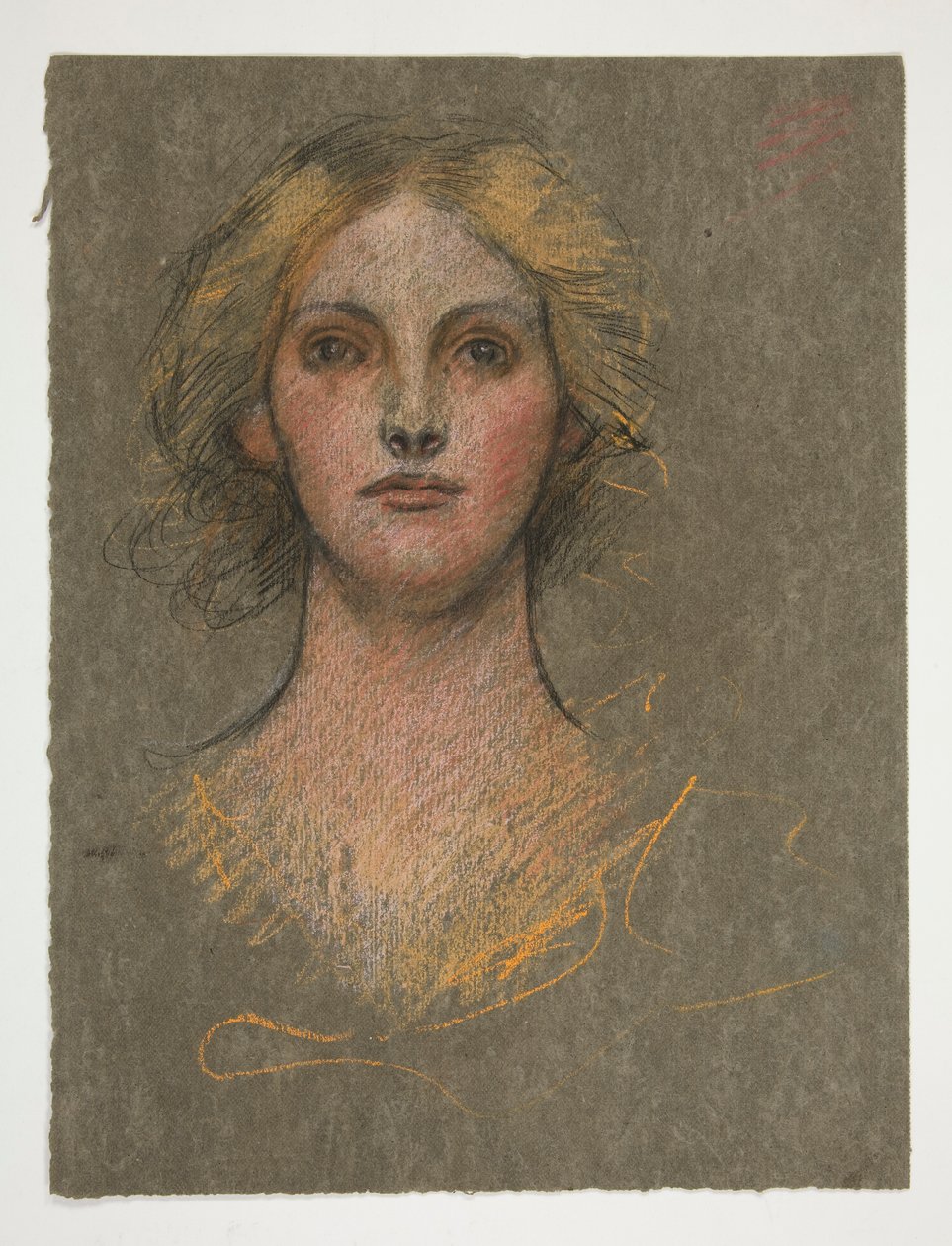 Portrét mladé ženy od Edwin Austin Abbey