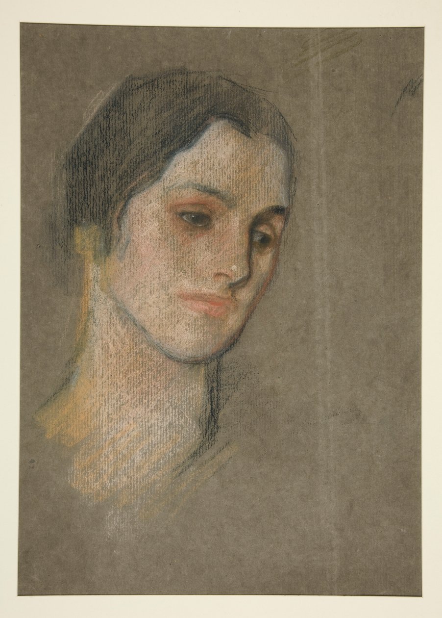 Portrét neznámé ženy od Edwin Austin Abbey