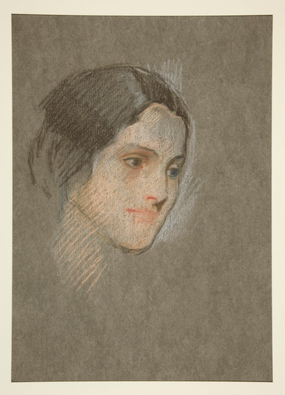 Portrét neznámé ženy od Edwin Austin Abbey