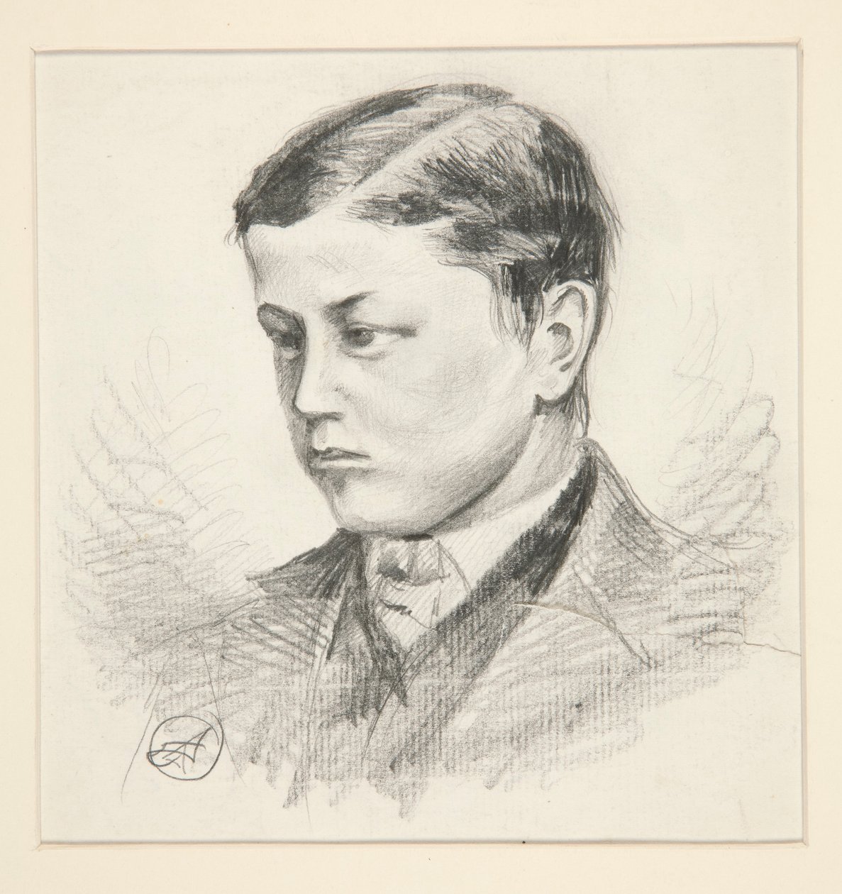 Portrét neznámého mladého chlapce od Edwin Austin Abbey