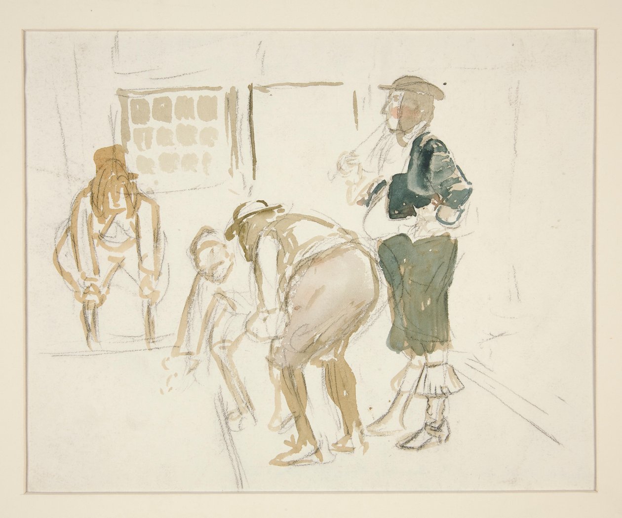 Pravděpodobná studie pro od Edwin Austin Abbey