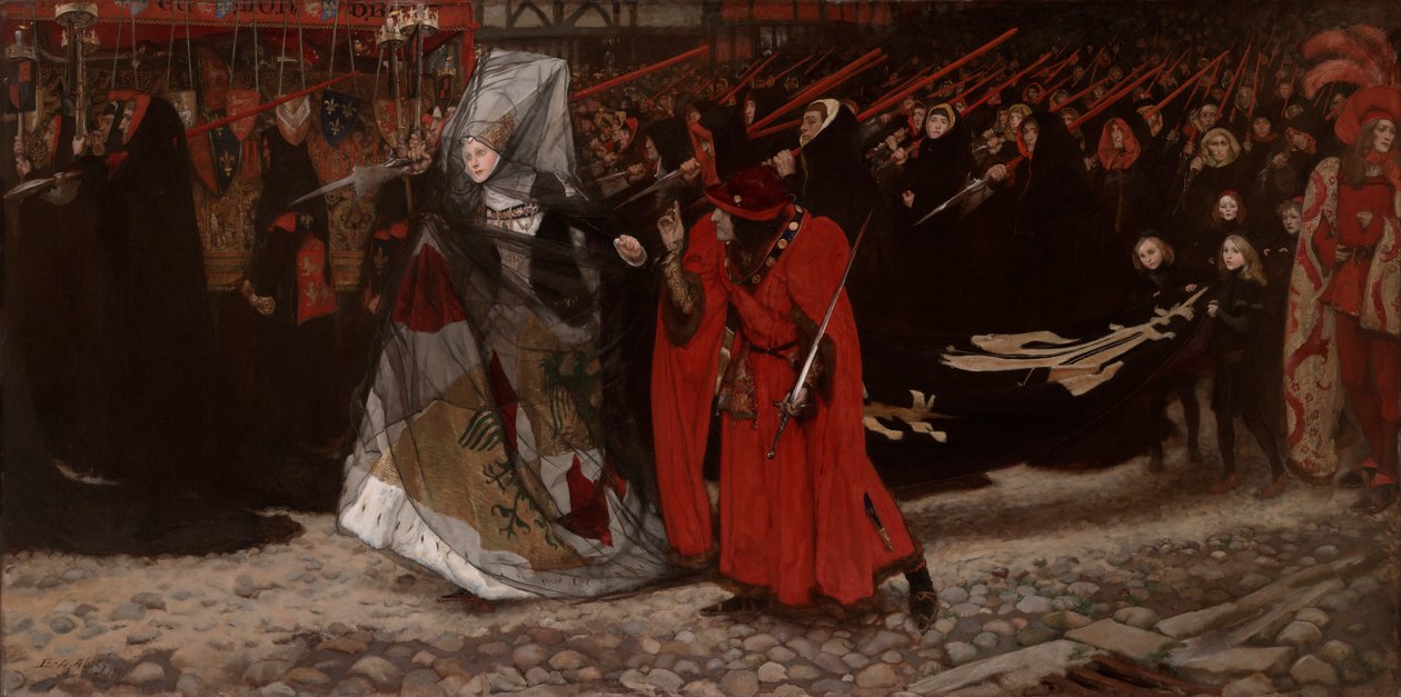 Richard, vévoda z Gloucesteru a lady Anne od Edwin Austin Abbey