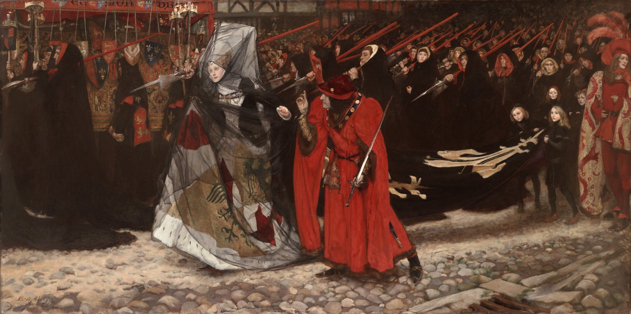 Richard, vévoda z Gloucesteru a lady Anne, 1896 od Edwin Austin Abbey