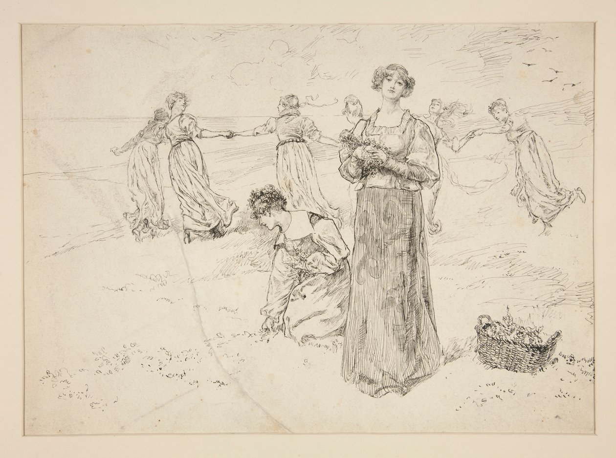 Skica pro od Edwin Austin Abbey