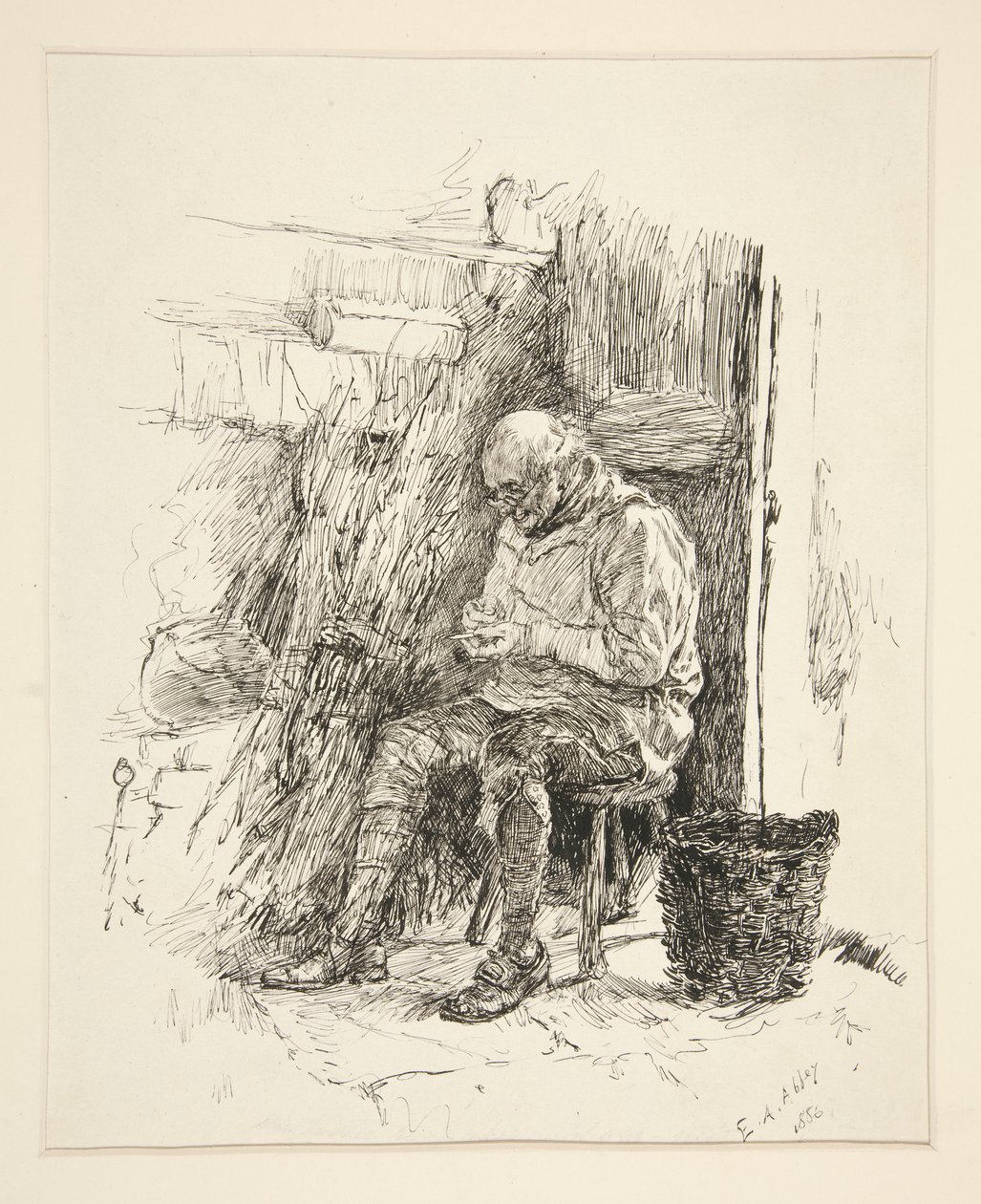 Skica pro od Edwin Austin Abbey