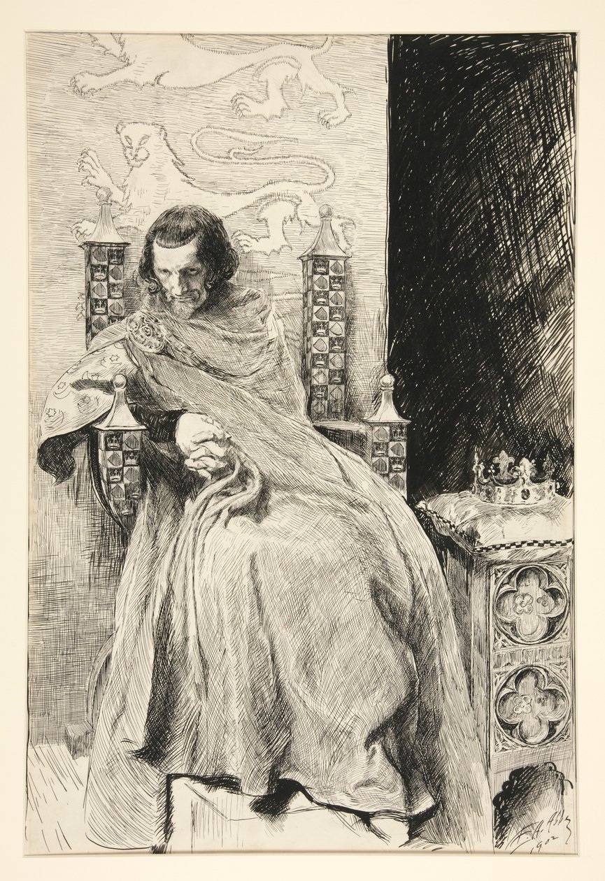 Skica pro krále Jana, od King John od Edwin Austin Abbey