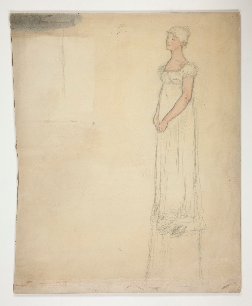 Skica ženy - kostýmní studie pro divadelní hru? od Edwin Austin Abbey