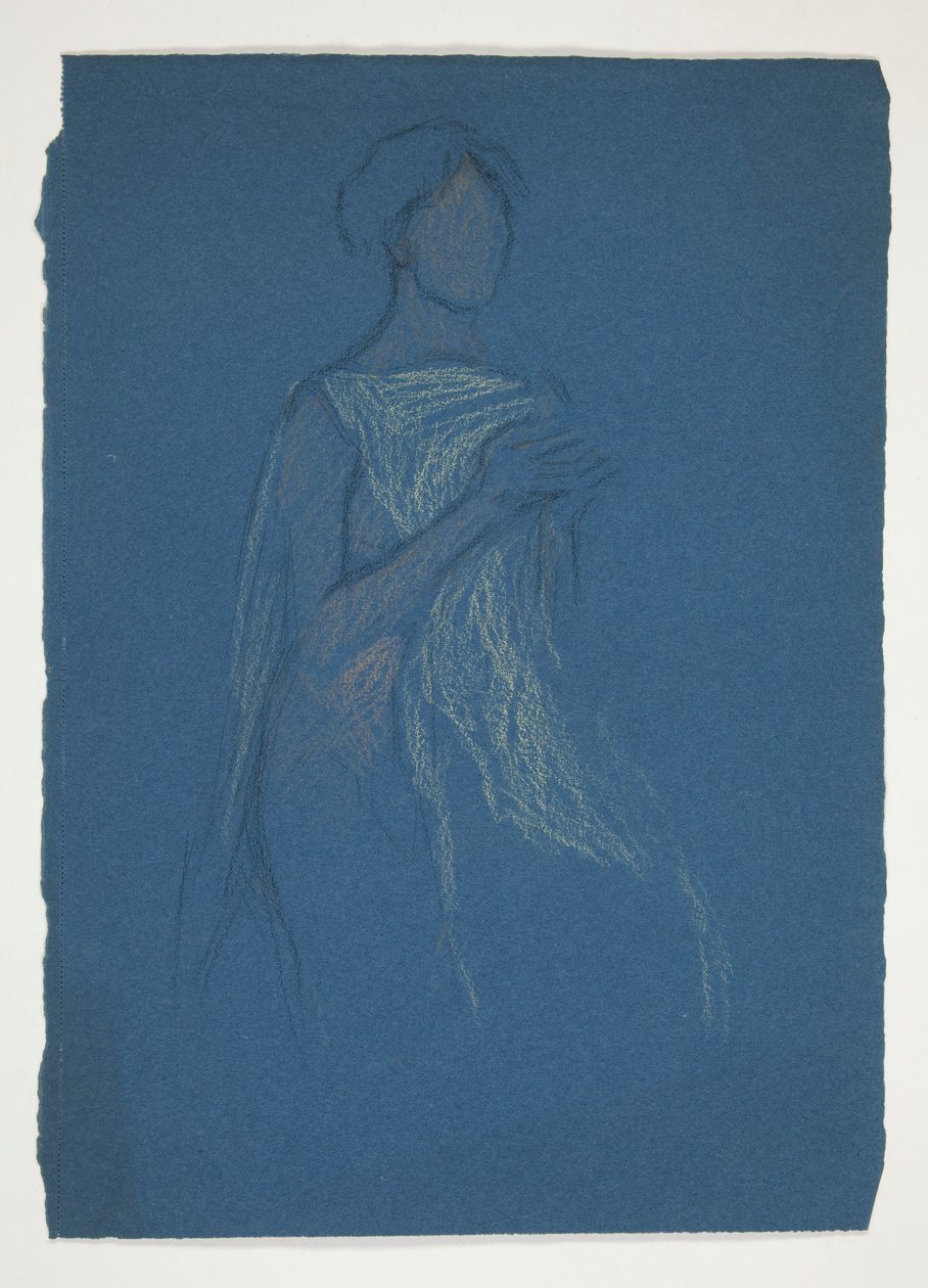 Skica ženy - kostýmní studie pro divadelní hru? od Edwin Austin Abbey
