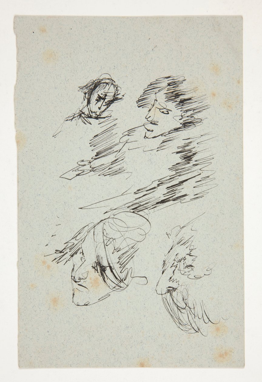 Studie hlav od Edwin Austin Abbey