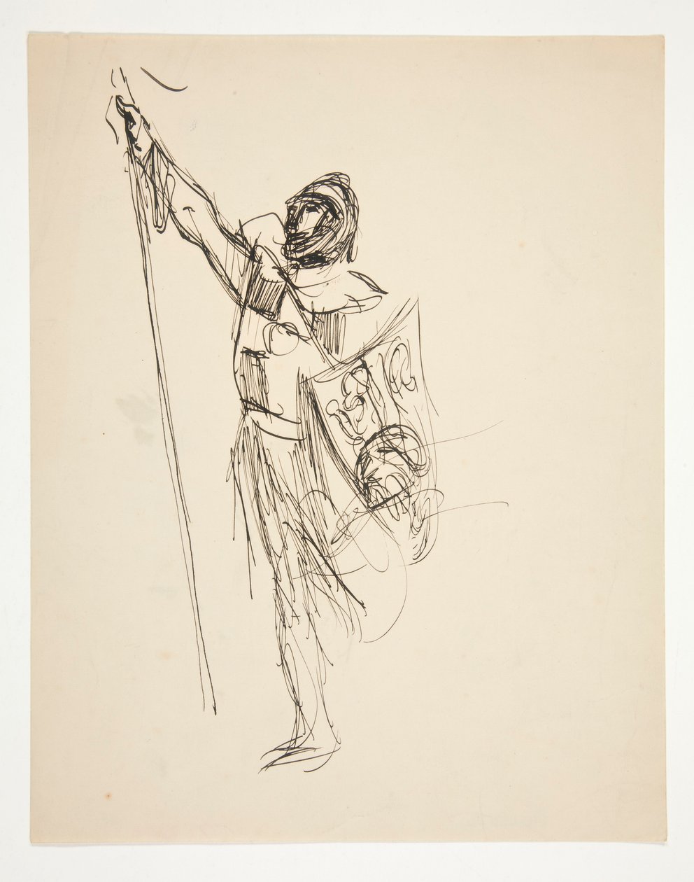 Studie pro křižáky, kteří pozorují Jeruzalém (olejomalba) od Edwin Austin Abbey
