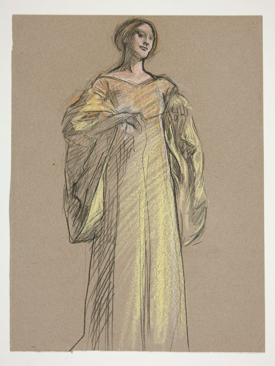 Studium pro Fiamettu od Edwin Austin Abbey