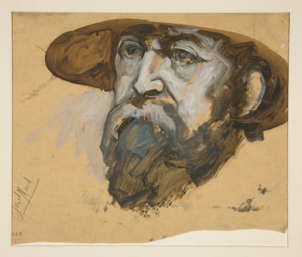 Studie pro generála Meadea: skica nástěnné malby pro budovu státního kapitolu v Harrisburgu v Pensylvánii, 1902-1911 (dokončil John Singer Sargent) od Edwin Austin Abbey