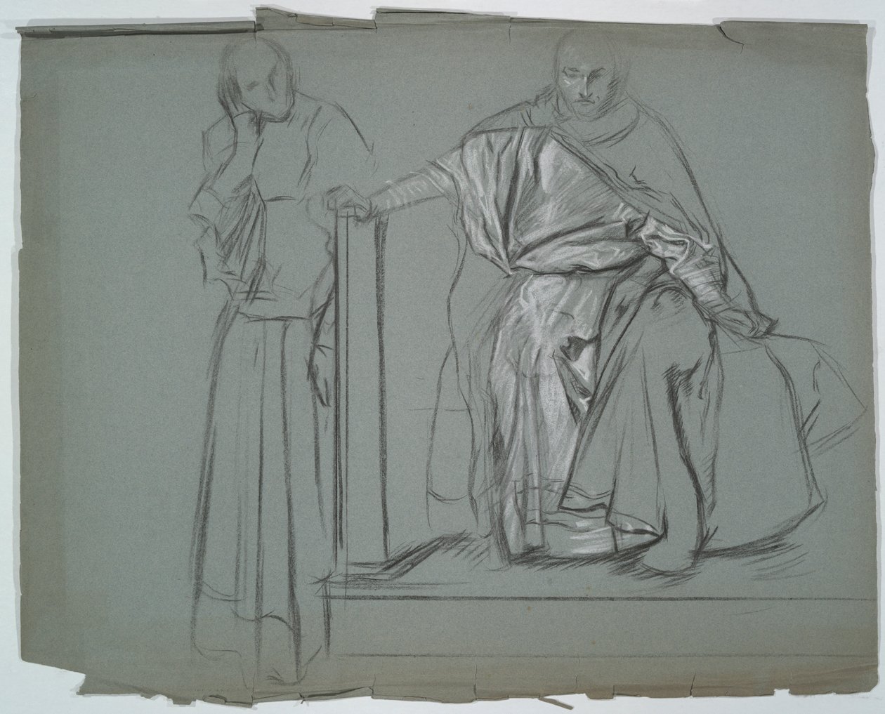 Studie pro krále a doprovod v Hamletovi od Edwin Austin Abbey