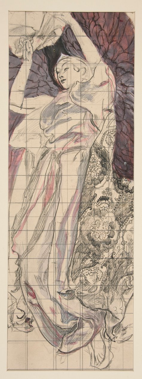 Studie pro Louise Comfort Tiffanyho od Edwin Austin Abbey