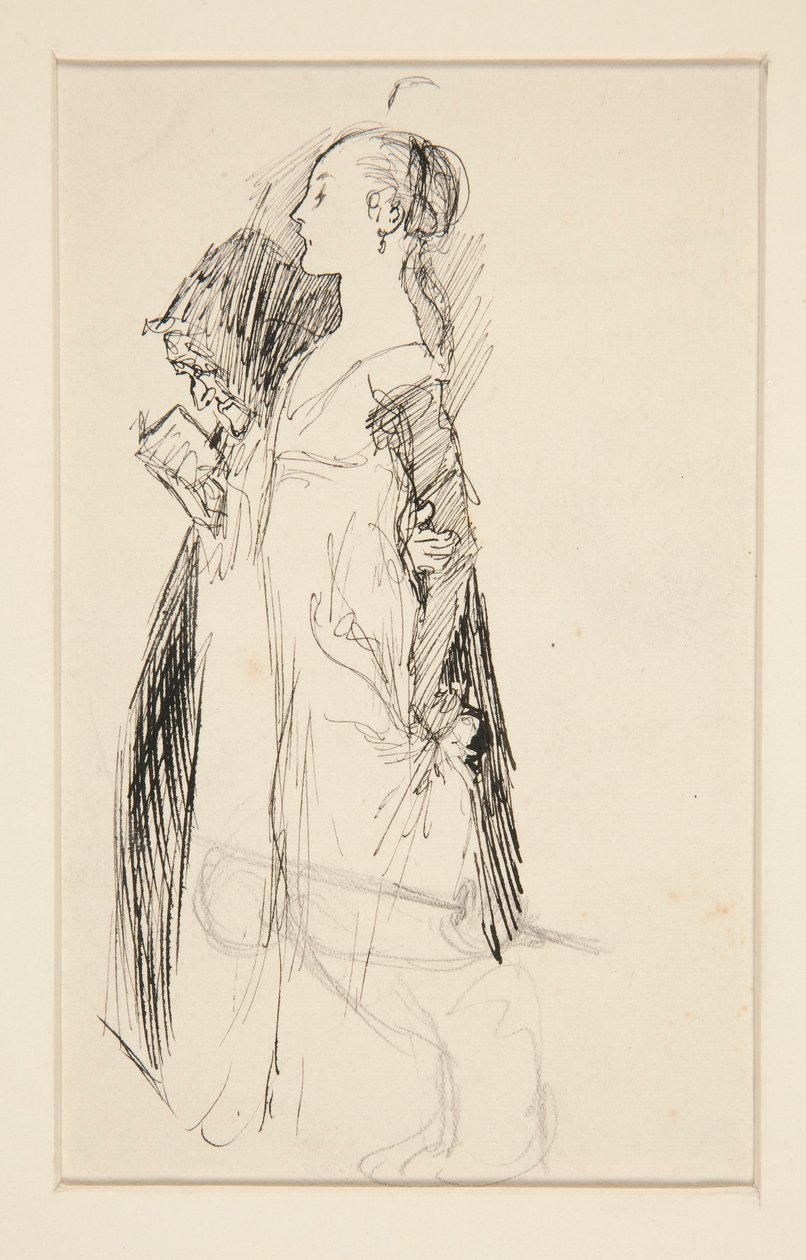 Studium pro výchovu Isabelly (olejomalba) od Edwin Austin Abbey