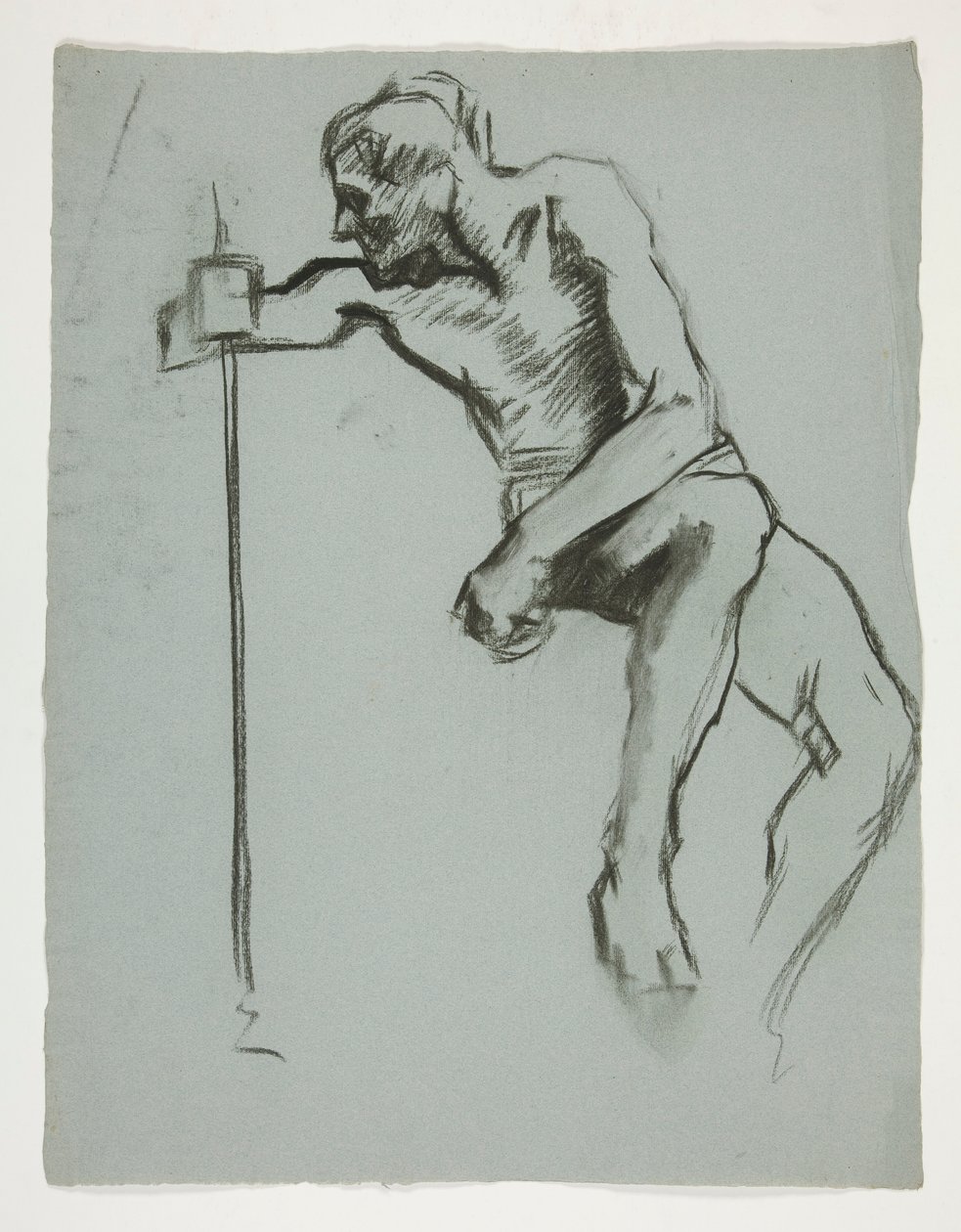 Studie pro The Spirit of Vulcan, Genius of the Workers in Iron and Steel, Capitol Rotunda, Harrisburg, Pennsylvania od Edwin Austin Abbey