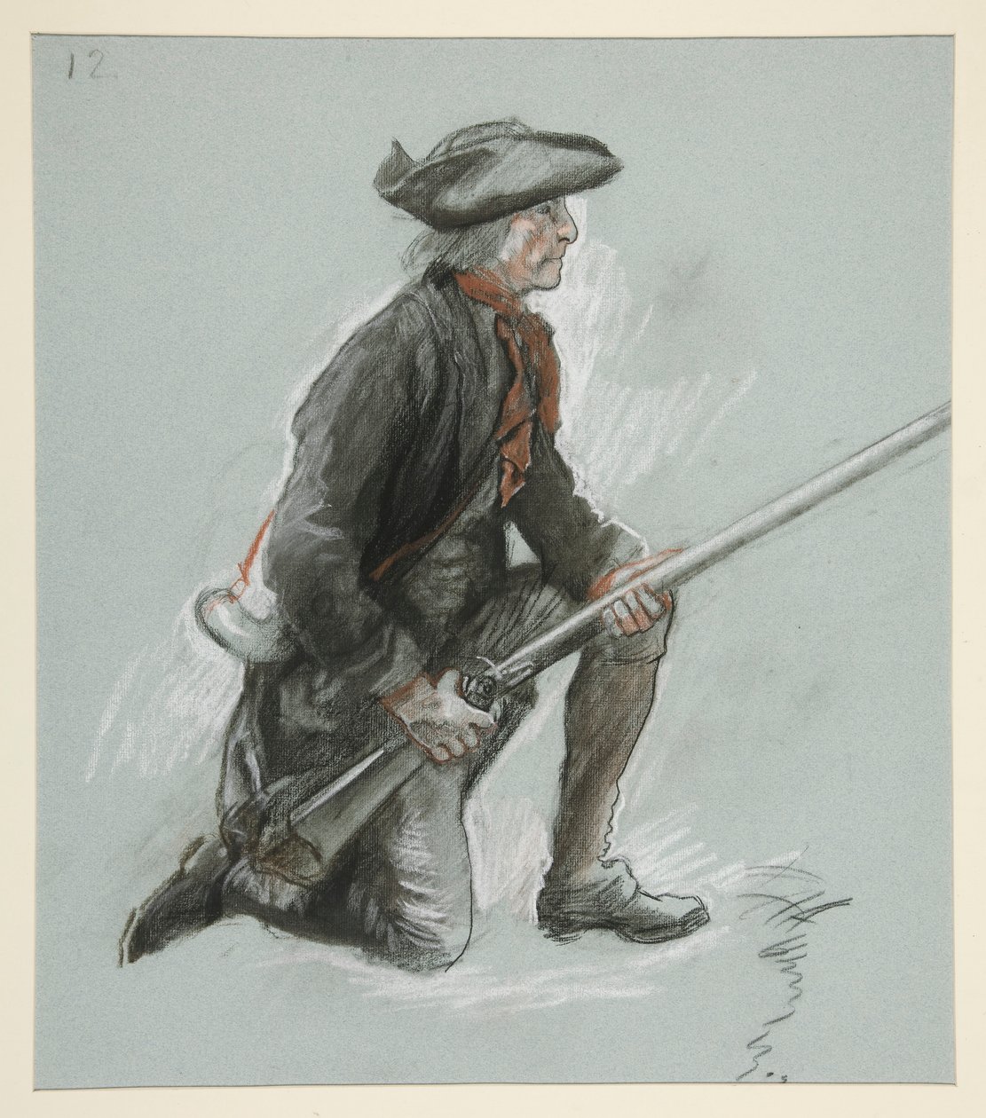 Studie pro postavu v od Edwin Austin Abbey