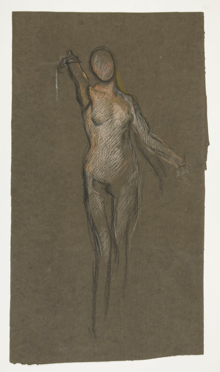 Studie pro ústřední postavu v od Edwin Austin Abbey
