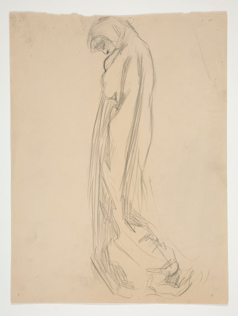Studie pro postavu 22:00 in od Edwin Austin Abbey