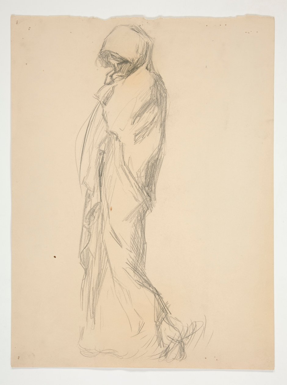 Studie pro postavu 23:00(?) in od Edwin Austin Abbey