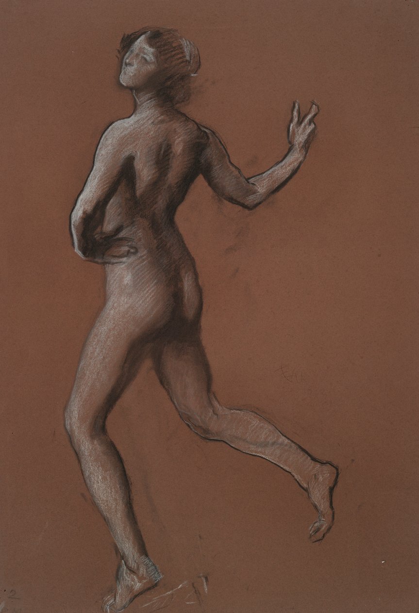 Studie pro postavu 14:00 in od Edwin Austin Abbey
