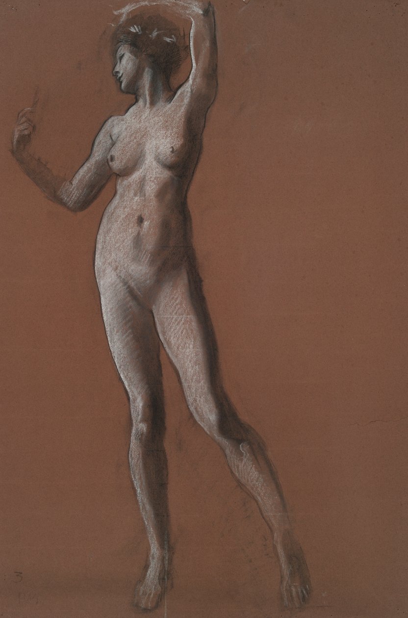 Studie pro postavu 15:00 pro od Edwin Austin Abbey