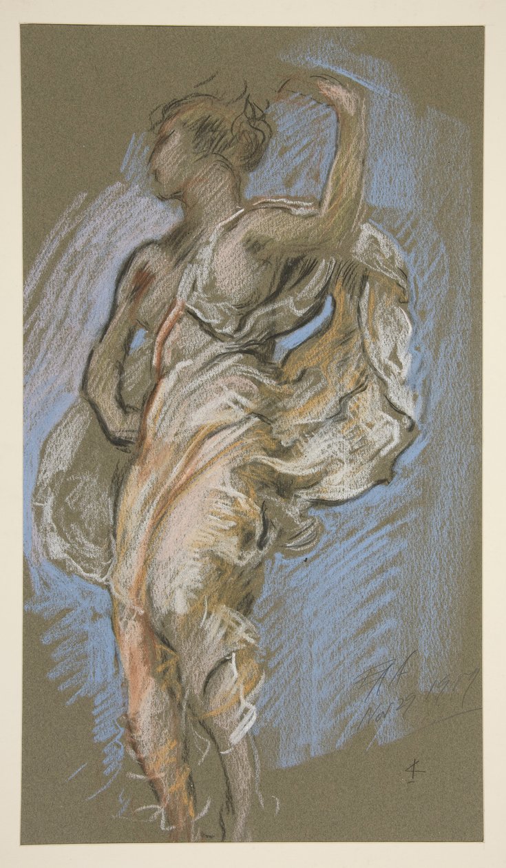 Studie pro postavu 16:00 in od Edwin Austin Abbey