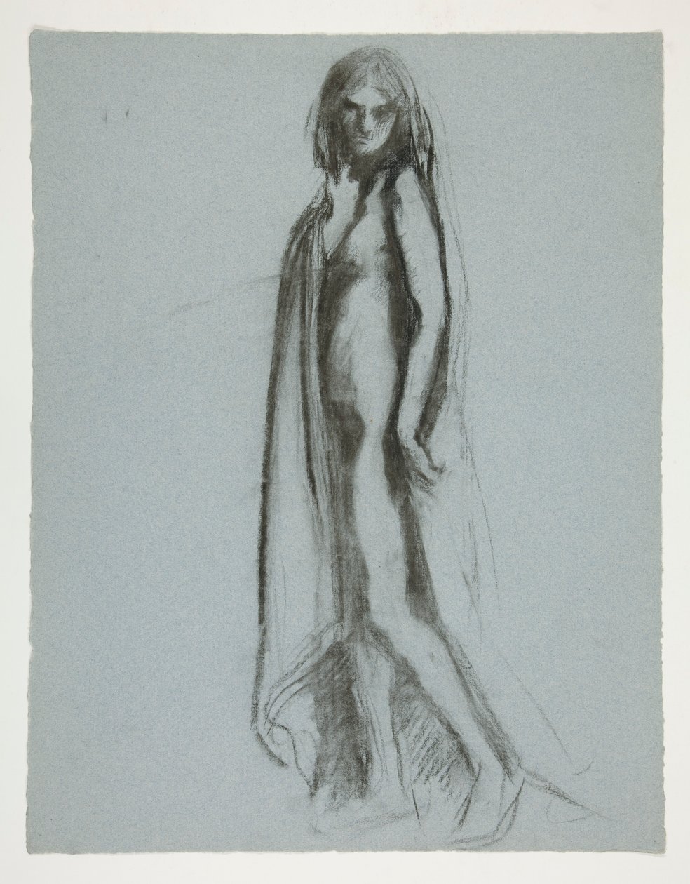 Studie pro postavu 19:00 in od Edwin Austin Abbey