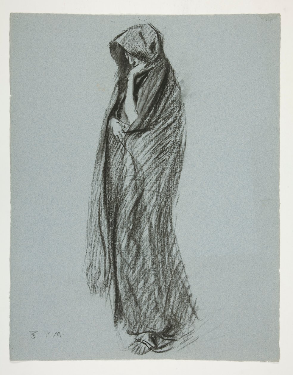 Studie pro postavu 20:00 in od Edwin Austin Abbey