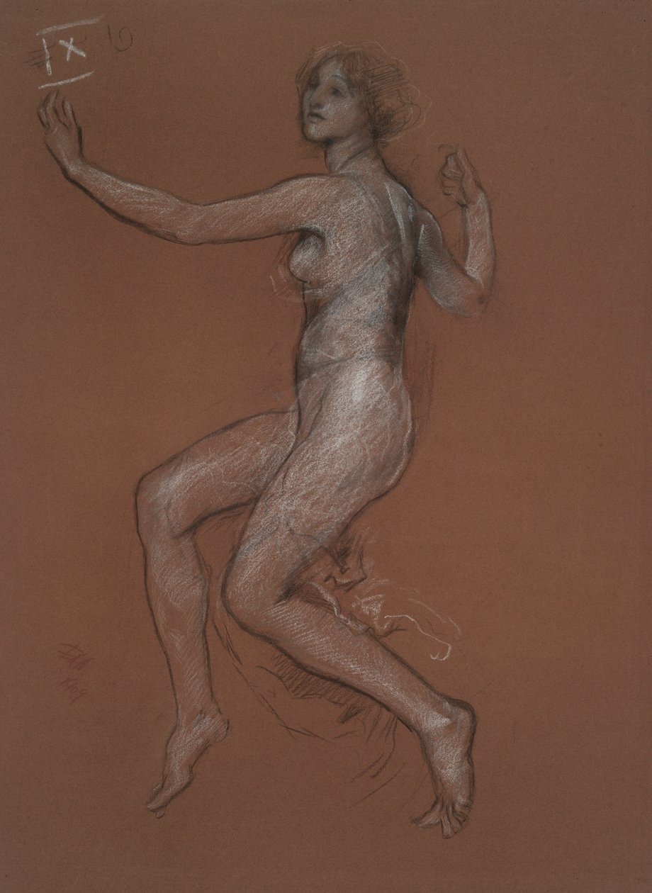 Studie pro postavu 9 hodin pro od Edwin Austin Abbey