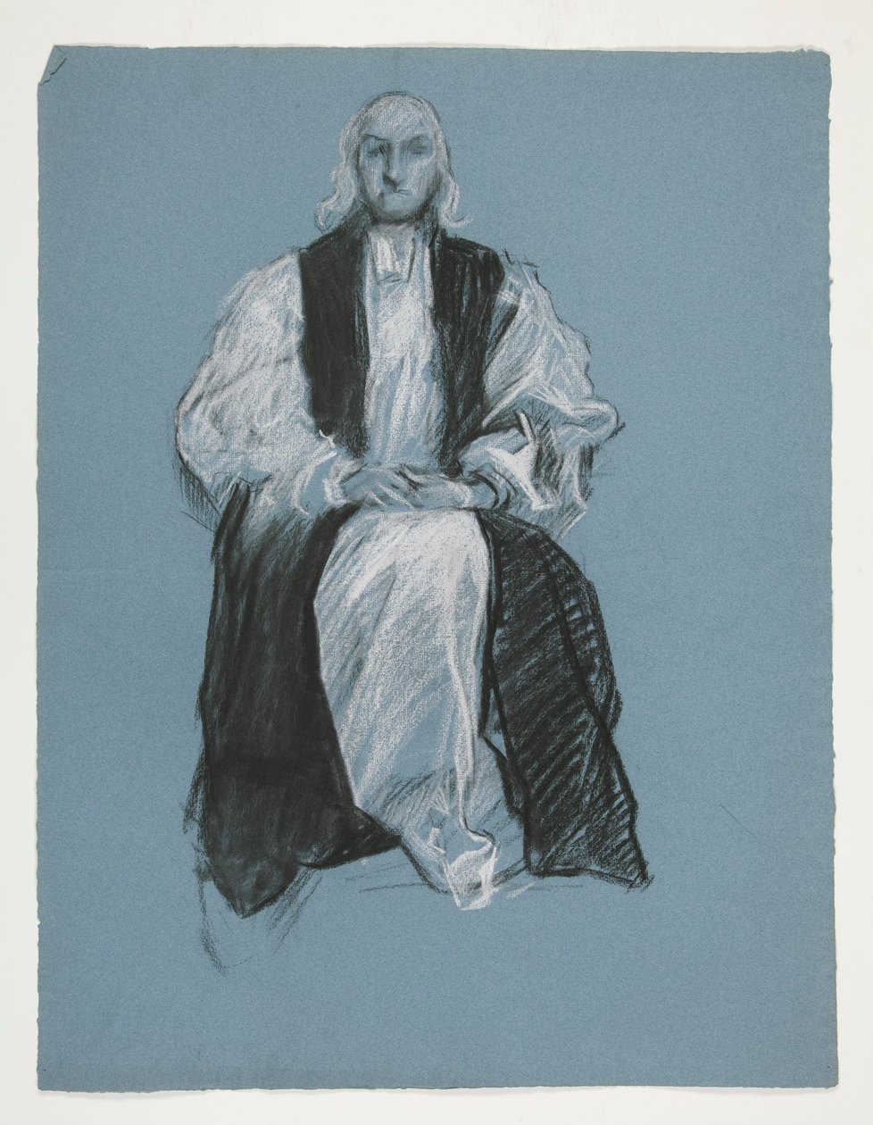 Studie pro postavu biskupa Williama Whitea, v od Edwin Austin Abbey