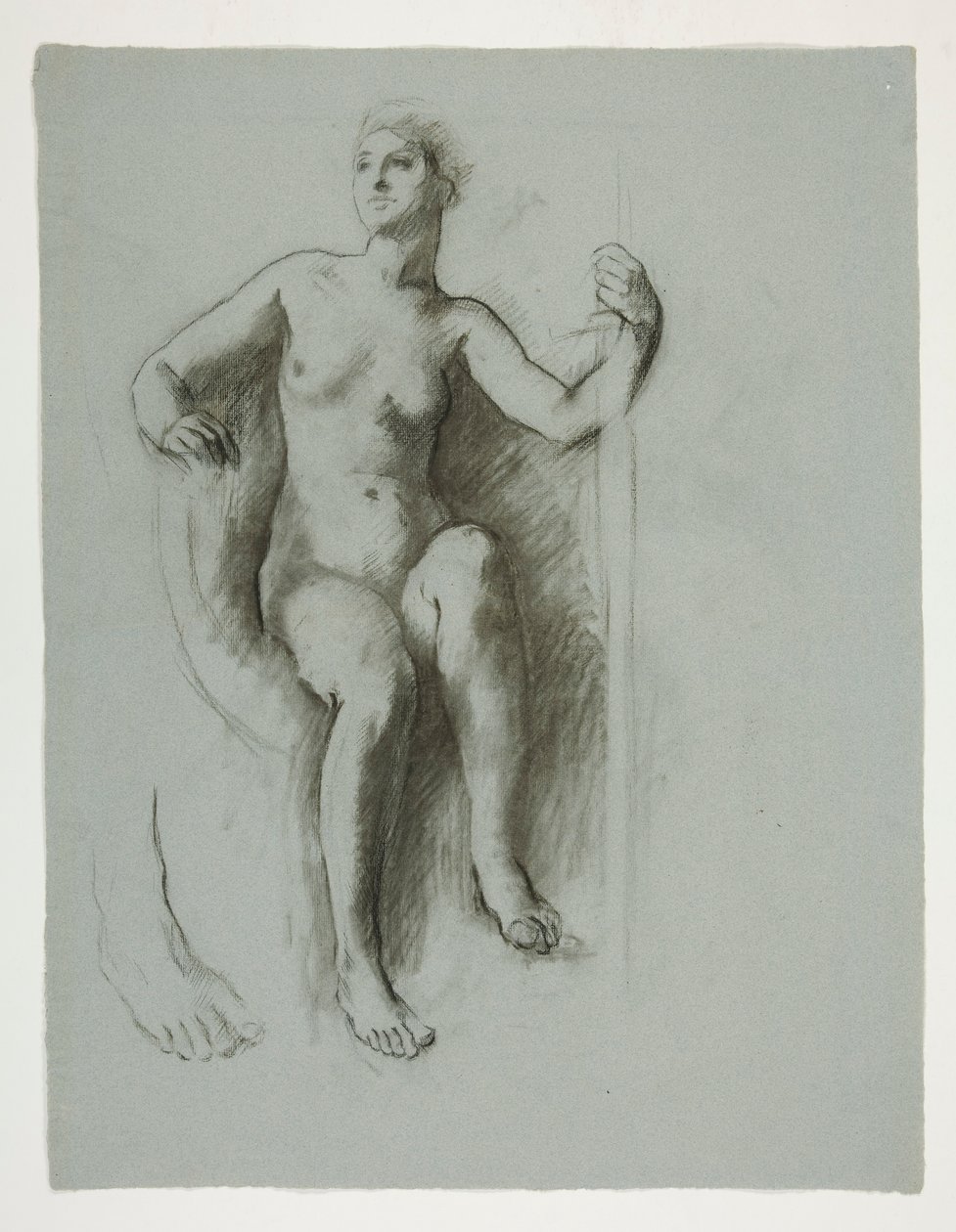 Studie pro postavu Génia státu, v od Edwin Austin Abbey