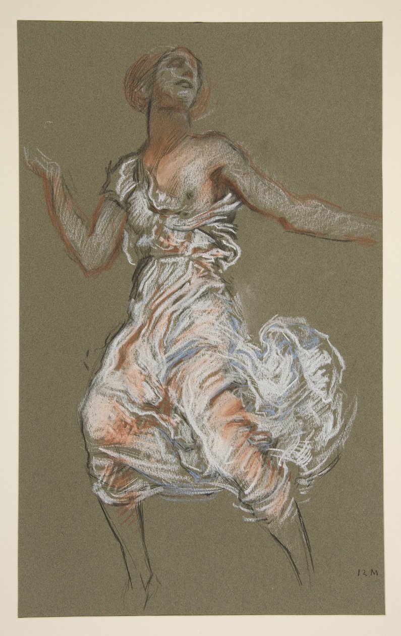 Studie pro postavu 12 hodin v od Edwin Austin Abbey