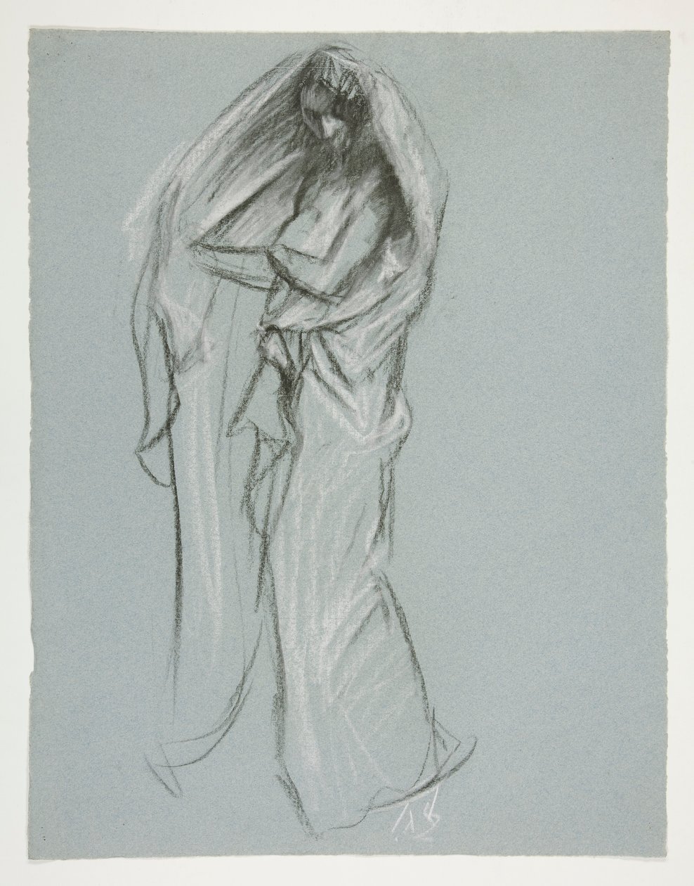 Studie pro postavu 4 hodiny ráno(?) v od Edwin Austin Abbey