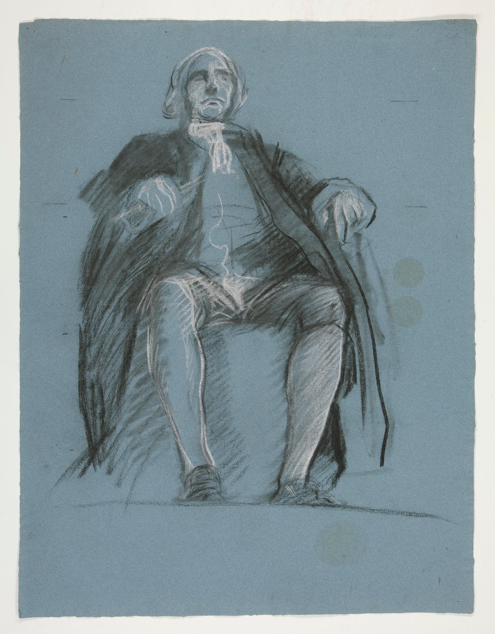 Studie k postavě generála Johna Petera Gabriela Muhlenberga, v od Edwin Austin Abbey