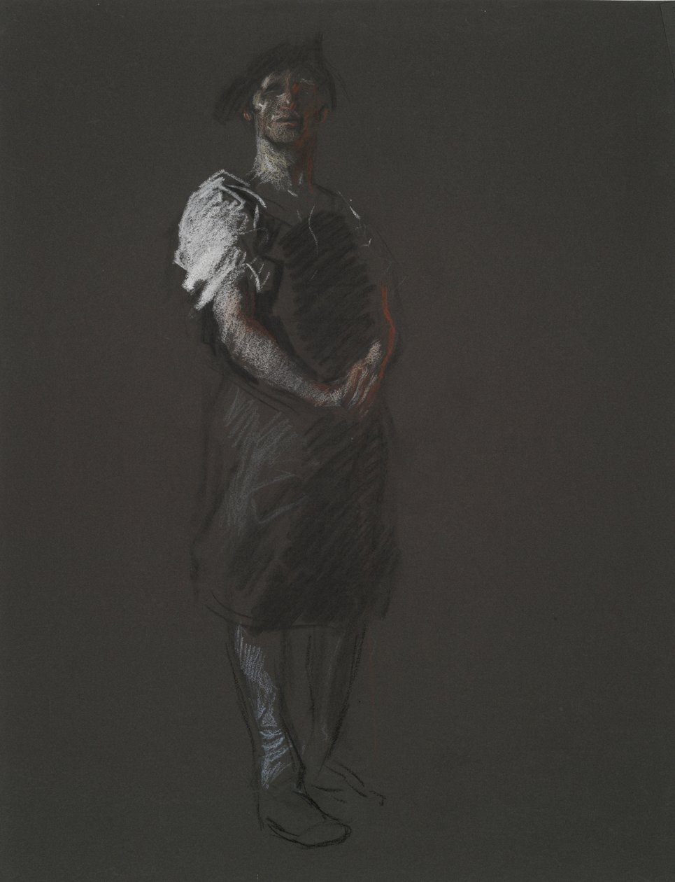 Studie k postavě Dělníka, in od Edwin Austin Abbey