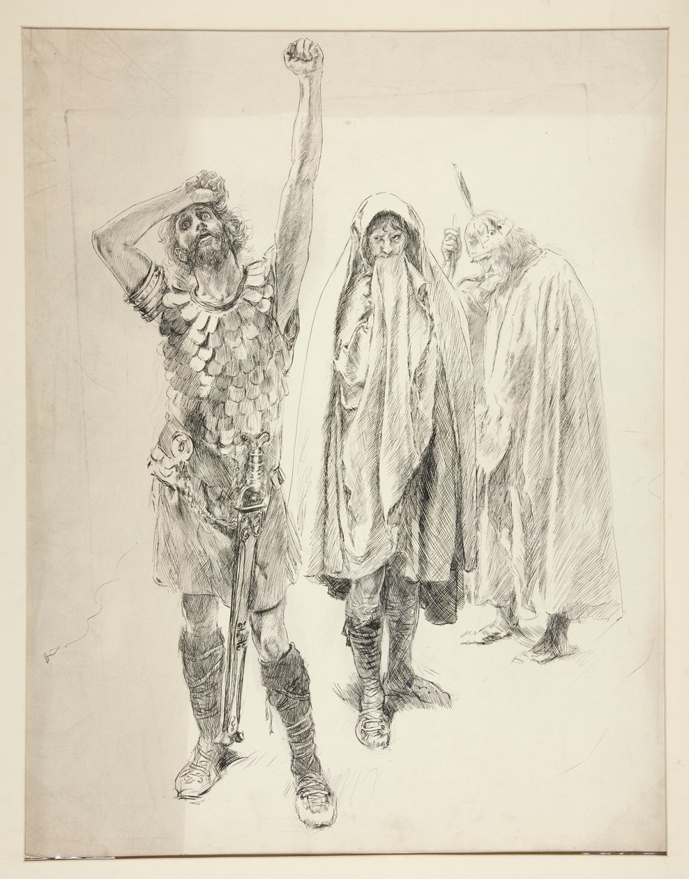 Studie k neidentifikované Shakespearově hře od Edwin Austin Abbey