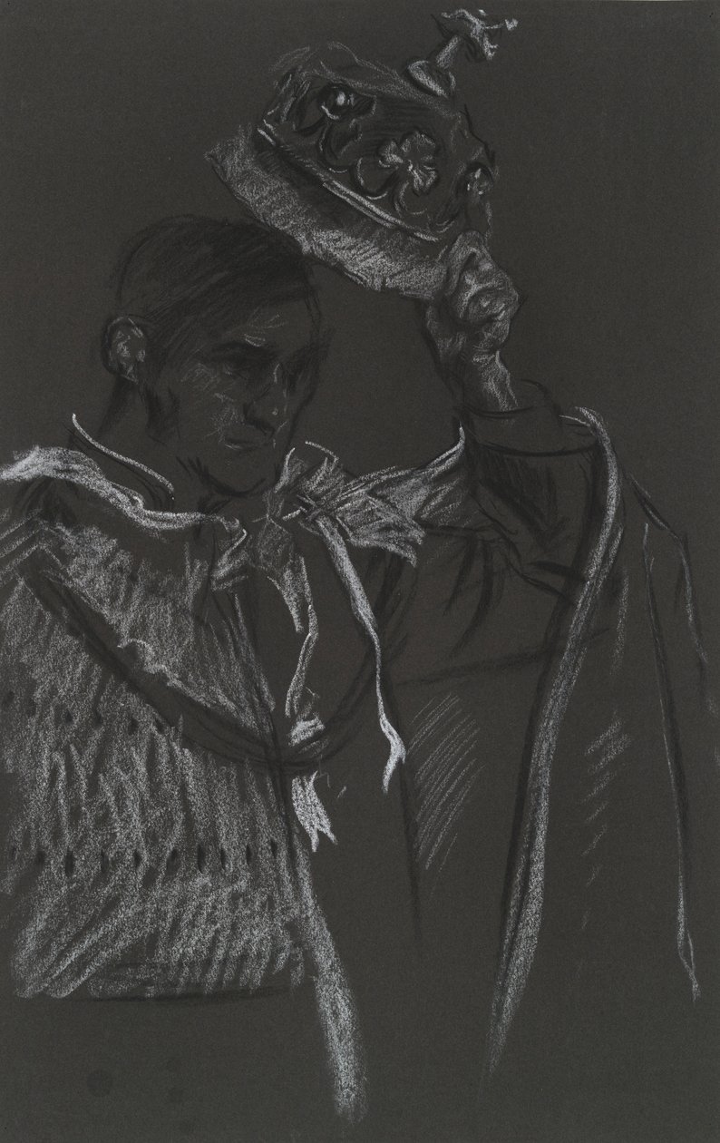 Studie Peera pro korunovaci Edwarda VII od Edwin Austin Abbey