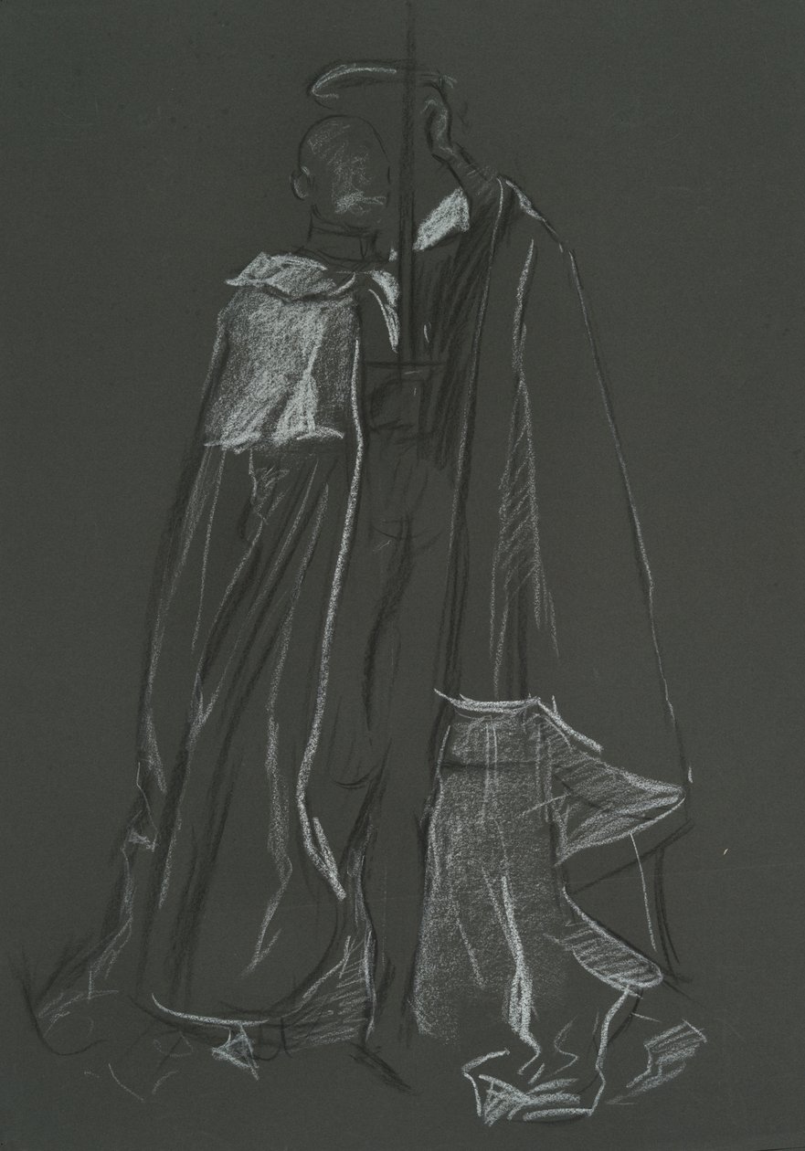 Studie Peera pro korunovaci Edwarda VII od Edwin Austin Abbey