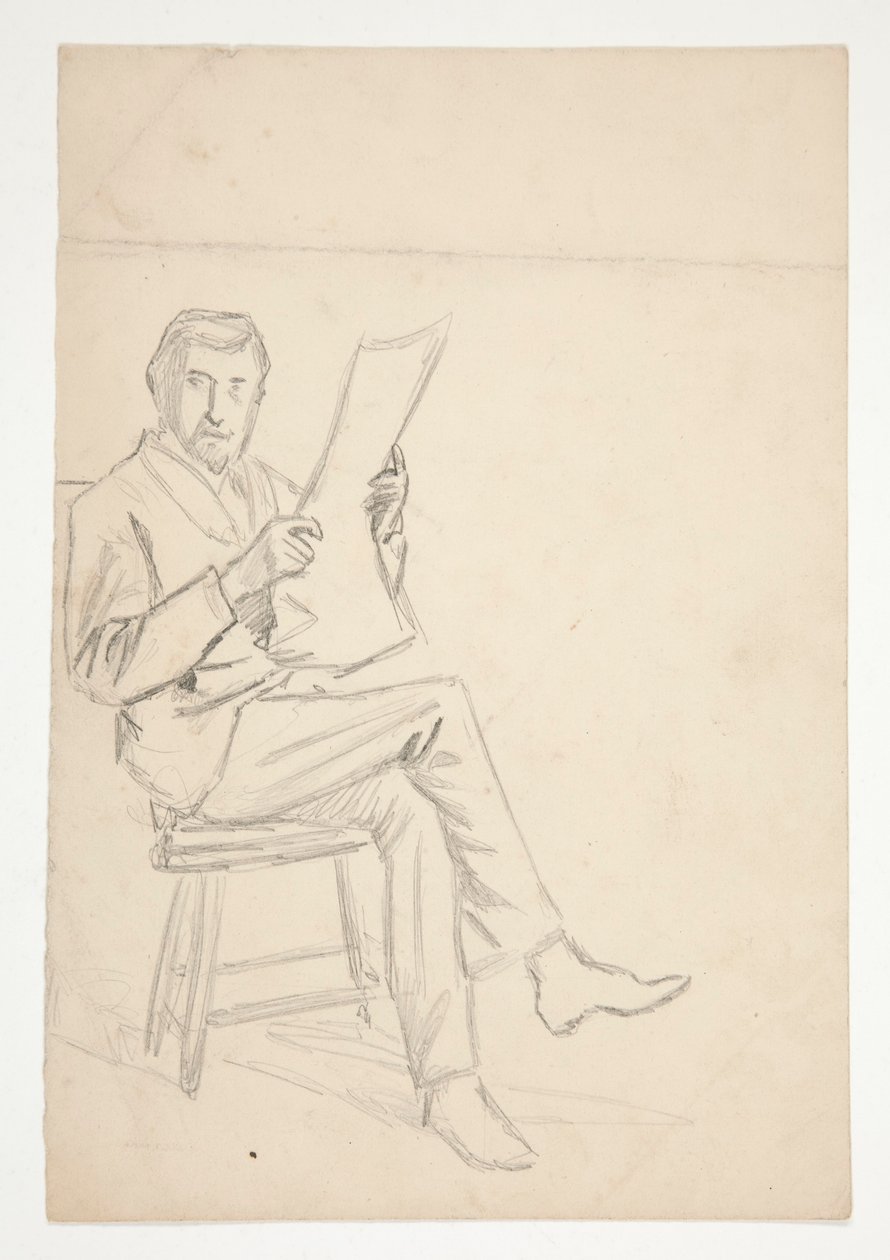 Studie muže, který čte od Edwin Austin Abbey